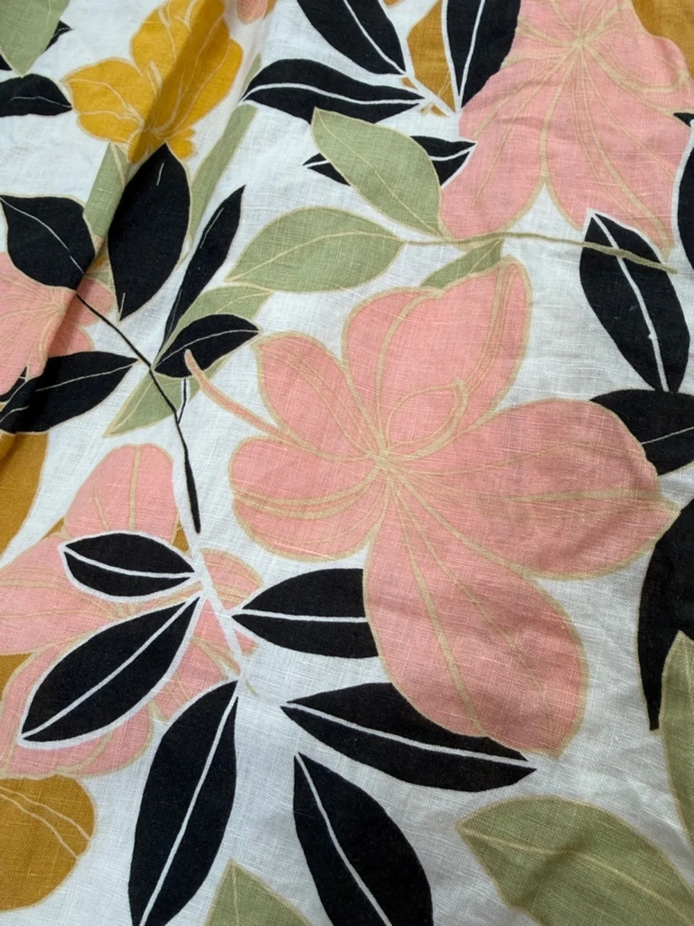 Rachel Zoe Linen Floral V Neck Sleeveless Trapeze Dress Vibrant pockets size S - Picture 10 of 14